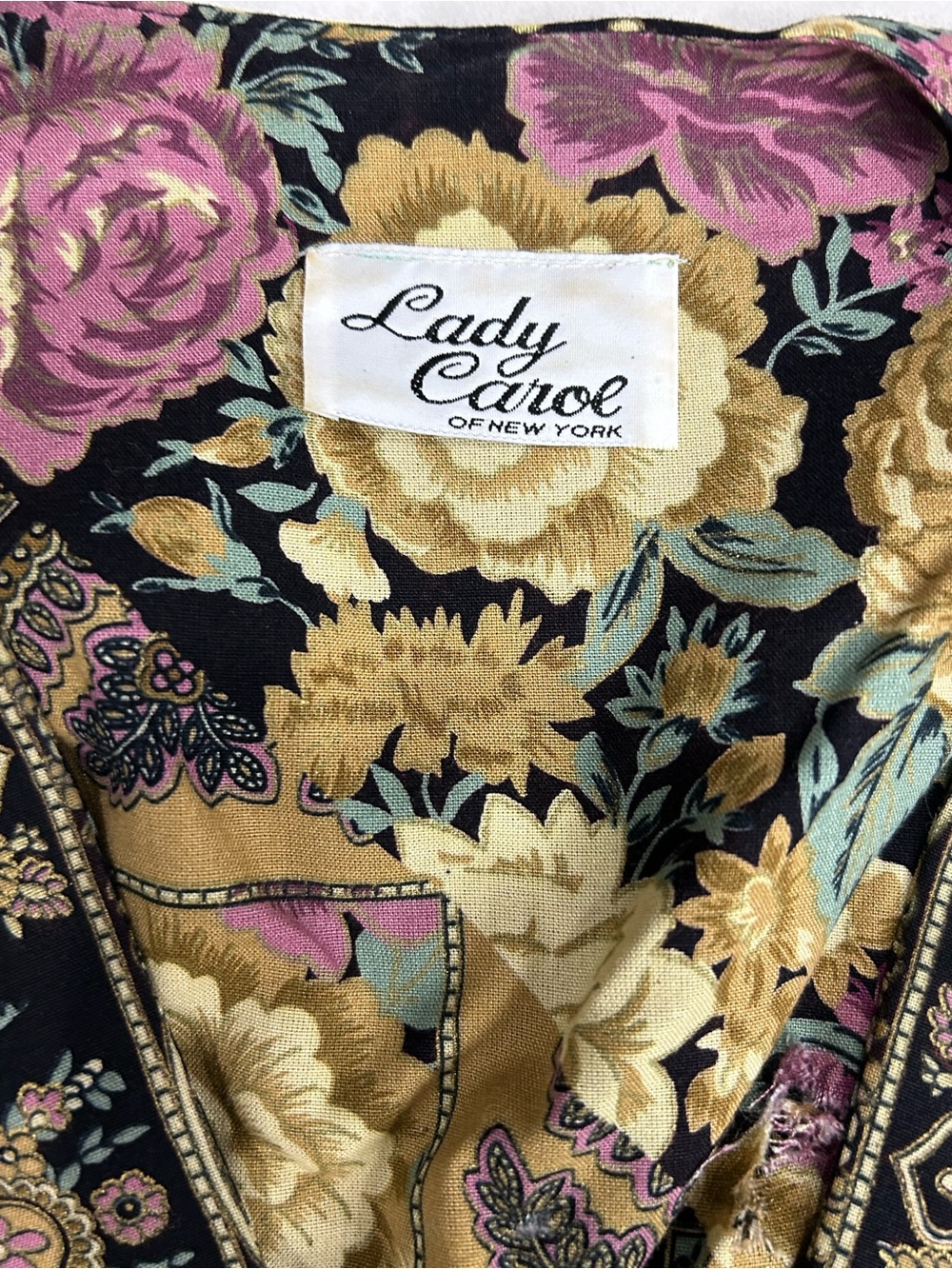 Lady Carol Of New York 2 Pc Jacket Skirt 16 Florals Boho VTG 80s Sought After - Picture 3 of 5